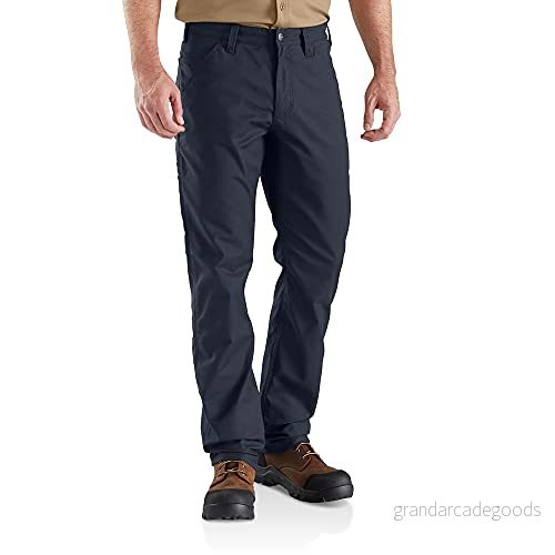 Carhartt herr Byxor Rugged Professional Series Flex Relaxed Fit Canvas arbetsbyxor, marinblå, 30W / 30L 889192730144