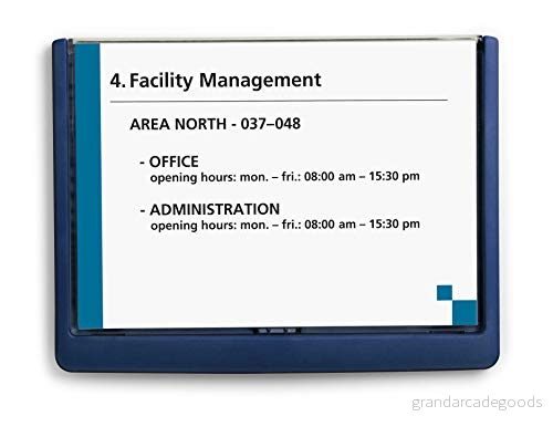 Durable 486607 Dörrskylt CLICK SIGN A5, mörkblå 4005546405469