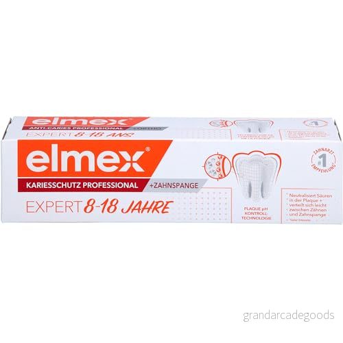 elmex Tandkräm kariesskydd professionell tandklämma 75 ml, 818 år 8718951568808