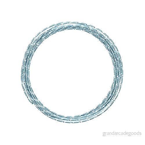 Vaessen Kreativ aluminiumdiamant 2 mm x 5 m flexibel smyckestråd isblå, 500 0,2 cm 8716052174362