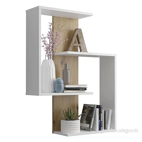 FMD Möbel Vägghylla, spånplatta, ca 65 x 85 20 cm 4029494120748