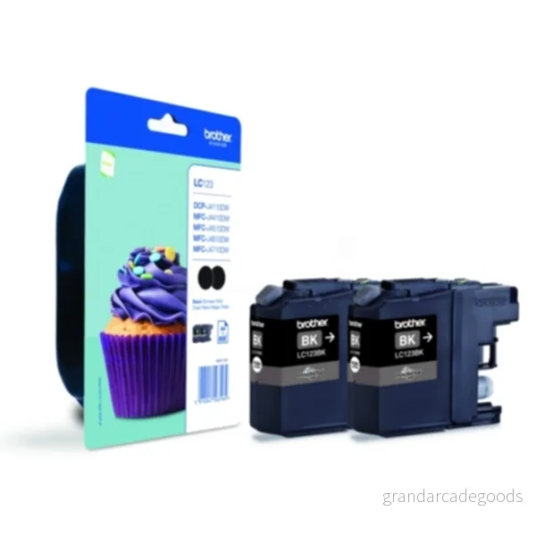 Brother LC 123 Bläckpatron Svart Twin pack 5014047563171