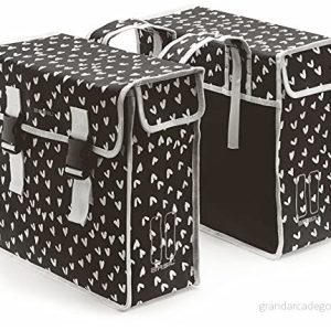 Basil unisex vuxen Mara XL dubbelpack väska, hjärta prickar, 37 cm x 15 44 8715019176982 Basil unisex vuxen Mara XL dubbelpack väska, hjärta prickar, 37 cm x 15 44 8715019176982
