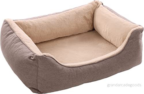 ESMO Rectangular korg + beige ljusstängning 80x67x22 cm 5400585295832