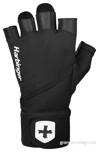 Harbinger Pro armband 2.0 tyngdlyftningshandskar, unisex, svart, liten 3700006222778