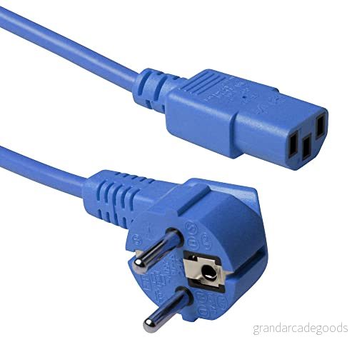 Avancerad kabelteknologi strömkabel nätkontakt CEE7/7 kontakt (vinklad) Schuko C13 blå 0,60 m 8716065305463