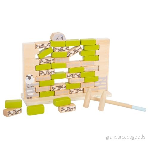 Small Foot Wooden Wobble Wall Game 4020972122377