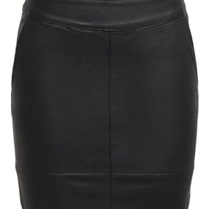 ONLY kjol i läderutseende ONLBASE läderlook, svart, 36 5713744438835 ONLY kjol i läderutseende ONLBASE läderlook, svart, 36 5713744438835