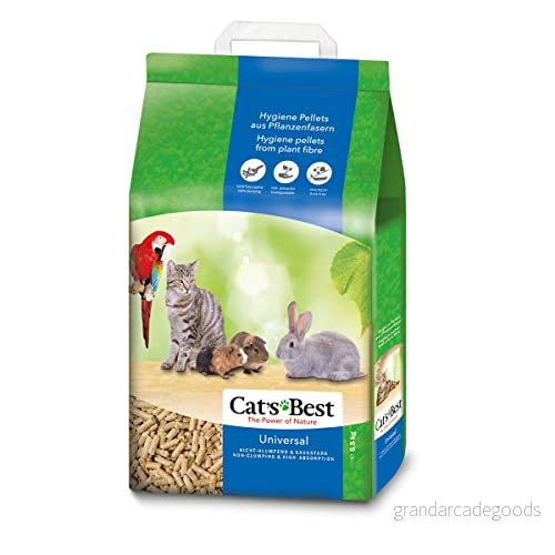 CAT’S BEST Universal, 10 l, Gryn, Chincilla, Tamiller, Guinea pig, Hamster, Kanin, 5,5 kg, Papperspåse 4002973000465
