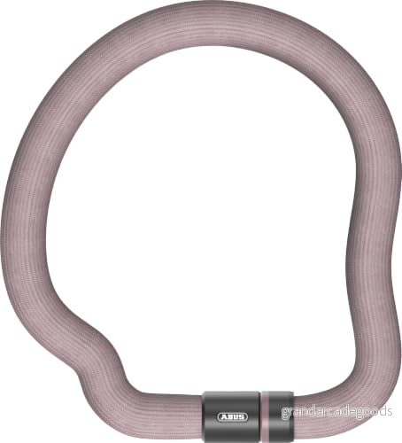 ABUS kedjelås Goose Lock Böjbart, skrammelfritt cykellås av härdat stål 6 mm tjockt 110 cm långt Med nyckel säkerhetsnivå 7 Gammalrosa 4003318961564