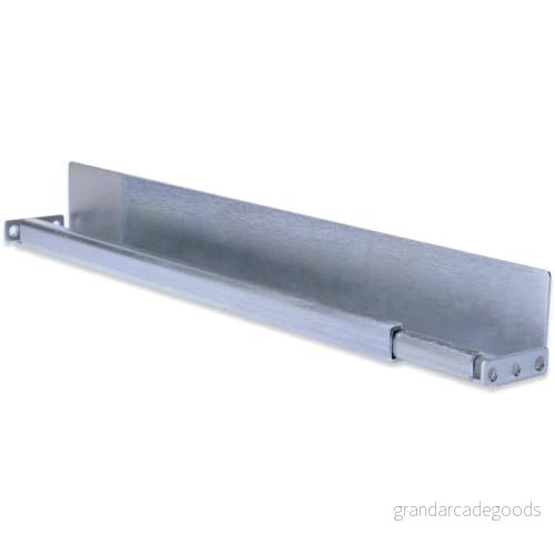 DIGITUS 1HE glidskenor för 19 tum nätverks och serverskåp från variabelt djup 350 till 600 mm L profil, 2 tjock stålplåt lastkapacitet 100 kg silver 4016032366454
