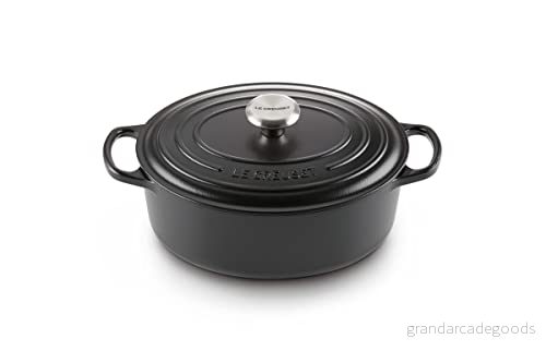 Le Creuset Casserole Oval Signature Satin Black ø 31 cm / 6.3 Liter 24147263159