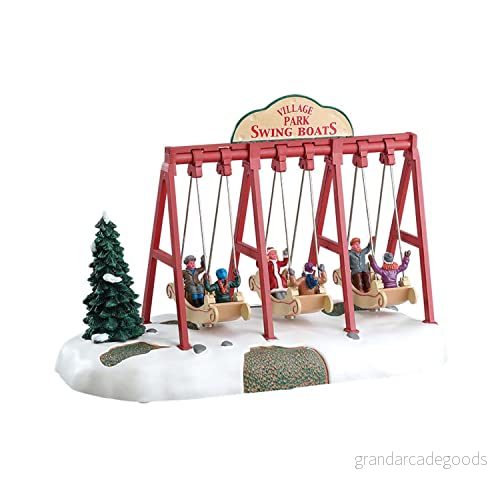 Lemax Swing Boats gunga animerat tillbehör 4,5 V julvärld 728162640635