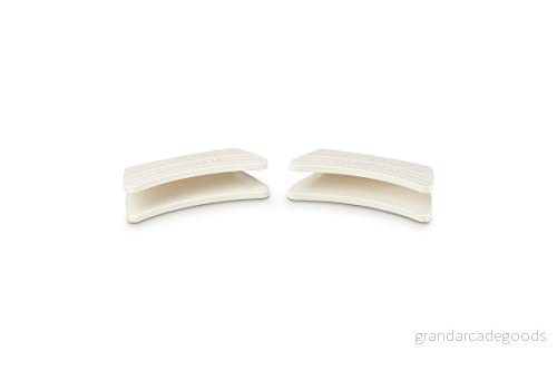 Le Creuset Silicone Handle Grips Meringue 12x6.5 cm Set of 2 630870290562