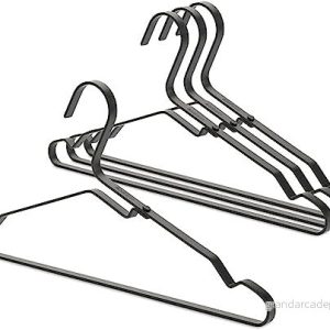 Brabantia Aluminium Kleiderbügel, Klädhängare (4 Pack), Black 8710755118647