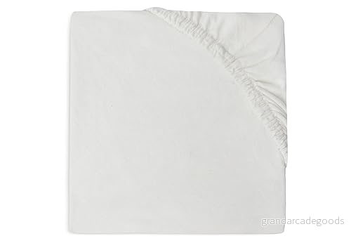 Jollein Jersey dra-på-lakan, elfenbensvit, 70/75 x 140/150 cm, 100% bomull, dra-på-lakan för elfenben 8717329368798