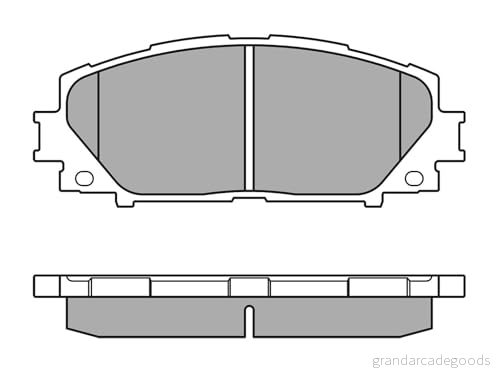 MEYLE 025 243 4717 Jeu de plaquettes frein TOYOTA: Yaris II 3/5 portes, III Prius C 5 DAIHATSU: Charade VIII portes 4040074063910