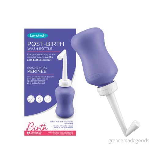 Lansinoh Post Birth Wash Bottle 360ml Recovery Postpartum Portable Bidet Travel Bag Hospital New Mum Essential 5060420232721