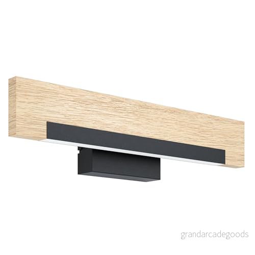 EGLO Vägglampa, svart, brun 9002759992941