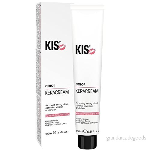 KIS KeraCream Color permanent hårfärgkräm 100 ml 10 SG hög täckning intensiv hårfärg keratinfusion djurvänlig och hållbar 8717496445315