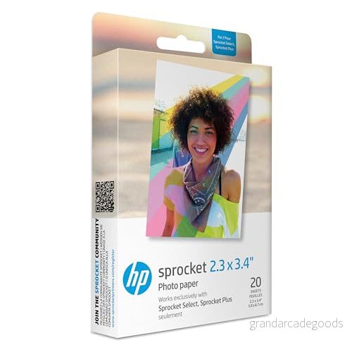 HP sprocket 2FR23A Universalpapper, Vit, 20 st 191628260430