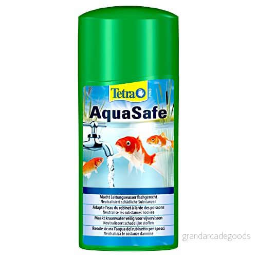 Tetra Pond AquaSafe vattenberedare för dammar passar kranvatten till fiskarnas liv berikad med viktiga ingredienser och utgör grunden ett hälsosamt 500 ml 4004218735460