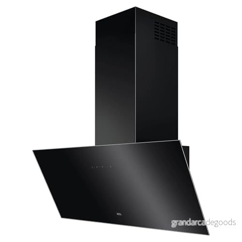 AEG DVE5961HB huvudfri vägg-köksfläkt/serie 7000 med Hob2Hood/frånluft eller cirkulationsluft / 90 cm/svart/max. 500 m3/h/min. 64 max. 74 dB (A) A/touch-manövrering/svart 7332543975327