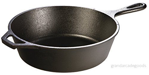 Lodge, 26,04 cm/26 cm/l 2,83 préenduite rond en fonte pour poêle/sauteuse 75536300863