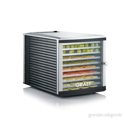 Graef DA510EU Mat Dehydrator, Svart, Silver, 340 x 330 475 mm 4001627018559
