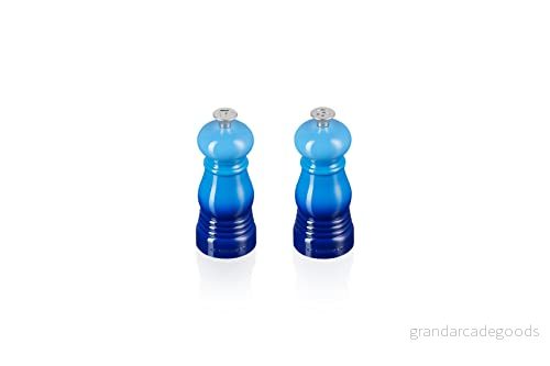 Le Creuset Mini Salt and Pepper Set Azure 12 cm 630870264624