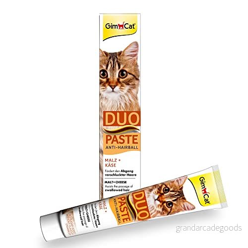 GimCat Duo-pastej Anti-hårboll malt och ost - Kattsnacks främjar den naturliga elimineringen av svalda hårstrån 1 tub (1 x 50 g) 4002064427218