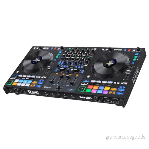 Rane FOUR Avancerad 4 Kanalig DJ Controller Med STEMS, 8.5" Jog Hjul Displayer, Mixer Inbyggd FX, Serato Pro Och Pitch ‘n Time 694318025925