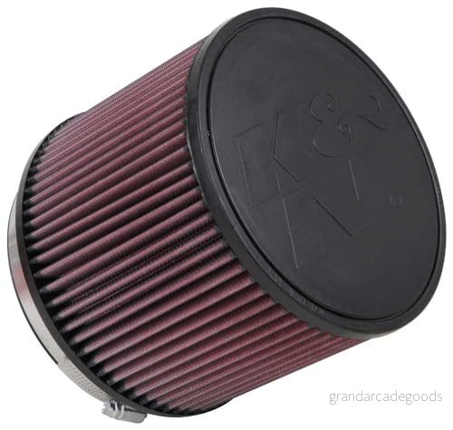 K&N universellt klämbart luftfilter: Hög prestanda, premium, tvättbar, utbytesmotorfilter: Flänsdiameter: 15 cm, filterhöjd: flänslängd: 1 tum, form: rund, RU 3060 24844000491