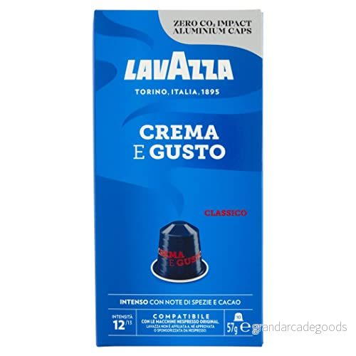 6x Lavazza Capsule Crema e Gusto Classico 10 kaffekapslar kakaonötter 57 g 8000070053472