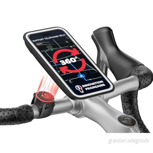 SHAPEHEART Fransk innovation, magnetisk cykeltelefonhållare, avtagbar vattentät påse. Elcykel telefonhållare. Cykelhållare, skoter, MTB-... Cykeltillbehör 3615742339843