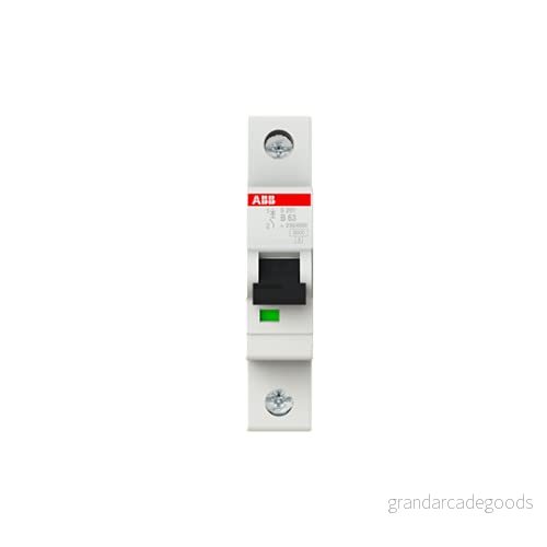 ABB 2 cds251001r0635 System Pro M Compact miniatyrstyrningsskyddsbrytare, Single Pole, typ B, 63 A nominell ström, 88 mm H x 17,5 B 69 D 4016779550932