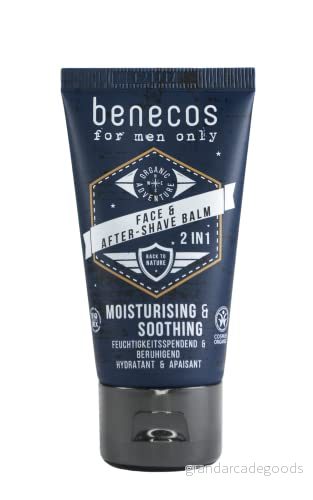 benecos Biokosmetik ansikte & aftershave balsam 2 i 1 vegansk 50 ml 4260198094311