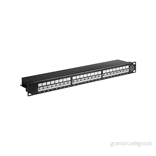 Goobay 90854 CAT 6a 48, 3 cm (19 tum) patchpanel, 24 port 4040849908545