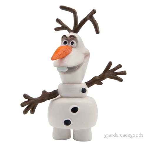 Bullyland 12963 Leksaksfigur snögubbe Olof från Walt Disney Frost, ca 6,4 cm, detaljrik, perfekt som en liten gåva för barn 3 år 5060389429958