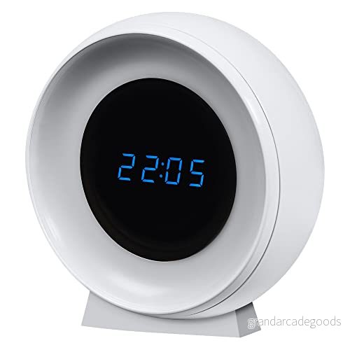 LEDVANCE NIGHTLUX digital klocka & nattlampa med sensor 0,3W 5lm batteridriven, USB kabel, färgskiftande funktion för vitt ljus, lätt att installera, endast lämplig inomhus (även fuktiga platser) 4058075757721