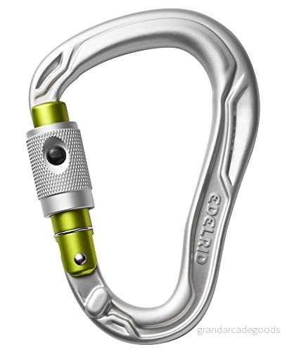 EDELRID Unisex Vuxen HMS Bullet PermaLock Carabiner, silver, en storlek 4028545151946