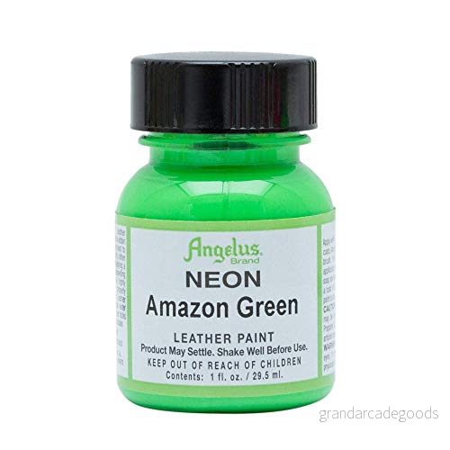 Angelus Neon akryl läder färg grön storlek: 118 ml 86366741252
