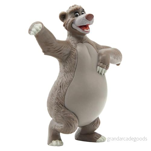 Bullyland 12381 Figurfigur Balu från Walt Disney djungelboken, ca. 7,4 cm, detaljerad, perfekt som en liten gåva för barn 3 år 4007176123812