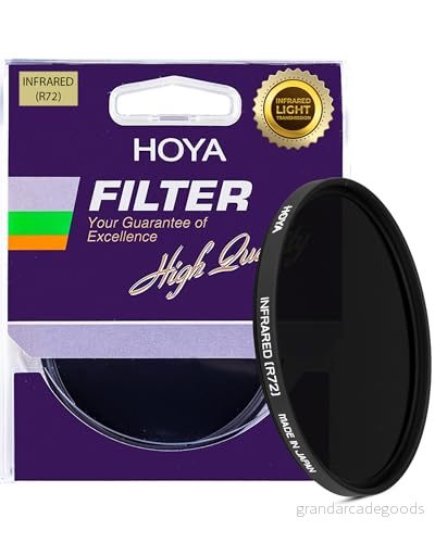 Hoya 82 mm R72 infrarött filter för lins, optiskt glas, multibeläggning, svart 24066053770