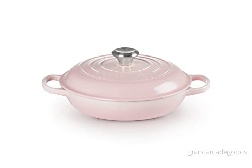 Le Creuset Casserole Campagnard Signature Shell Pink ø 26 cm / 2.2 Liter 24147312666