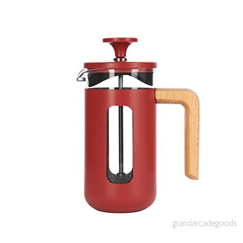 LA CAFETIERE Cafetière Pisa rostfritt stål 3 koppar (röd), LCPISA3CPREDW 5057982082697