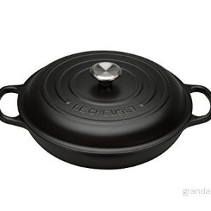 Le Creuset Casserole Campagnard Signature Satin Black ø 30 cm / 3.5 Liter 24147263005 Le Creuset Casserole Campagnard Signature Satin Black ø 30 cm / 3.5 Liter 24147263005