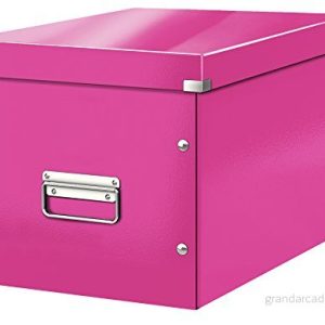 Leitz WOW Click and Store Förvaringsbox, large, rosa, 61080023 4002432117147 Leitz WOW Click and Store Förvaringsbox, large, rosa, 61080023 4002432117147