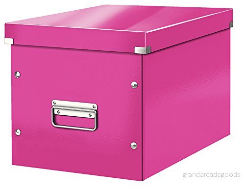 Leitz WOW Click and Store Förvaringsbox, large, rosa, 61080023 4002432117147