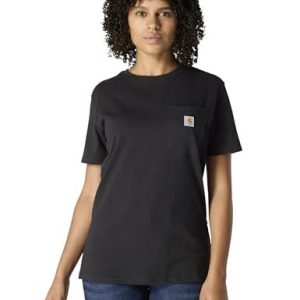 Carhartt K87, bred, tung kortärmad t shirt med ficka, svart, S 889192746619 Carhartt K87, bred, tung kortärmad t shirt med ficka, svart, S 889192746619